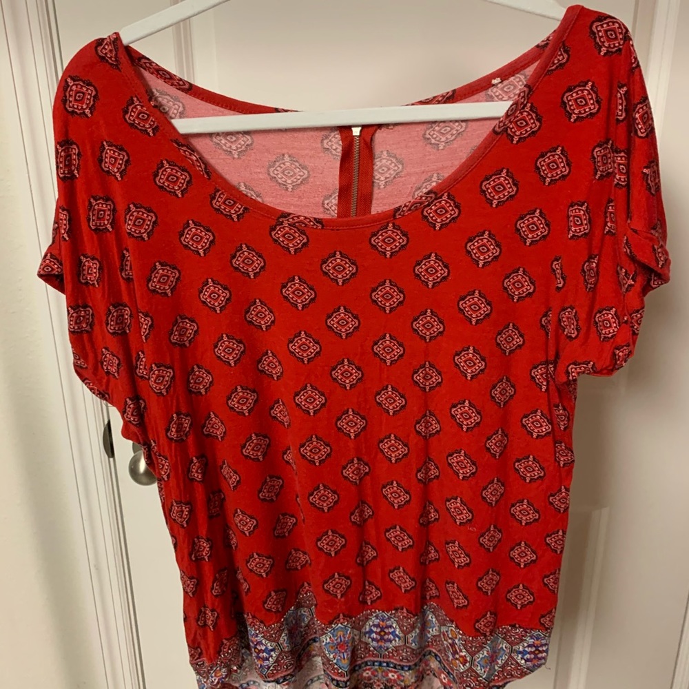 Tribe print high low top